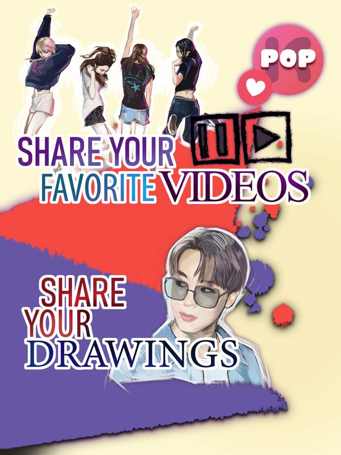 KPOP Idols Draw and Share