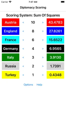 Game screenshot Diplomacy Tournament Scoring apk