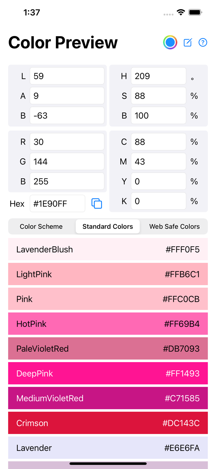Color Preview - Color Picker