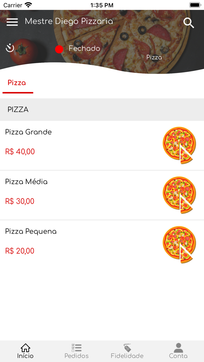 Mestre Diego Pizzaria