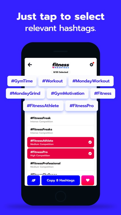 Fitness Hashtags App screenshot-3