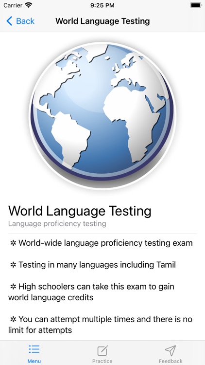 Tamil Language Testing