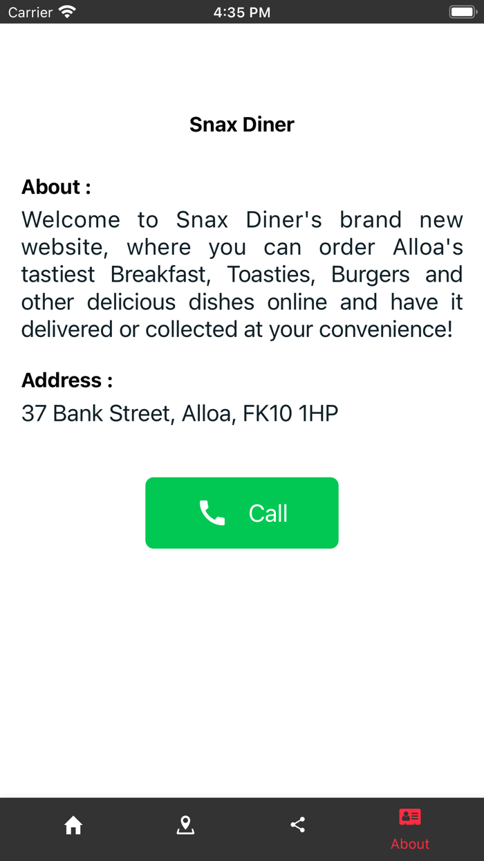 Snax Diner Takeaway