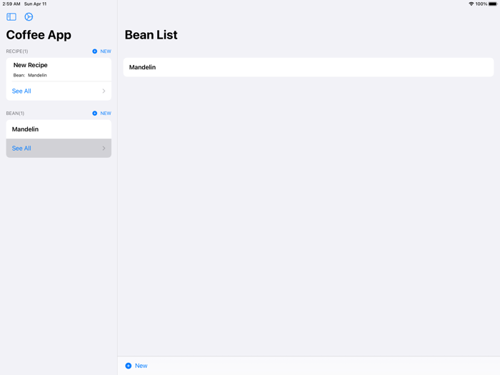 Coffee List CoffeeRecipe App