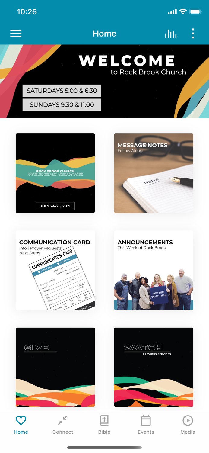 Rock Brook Church App