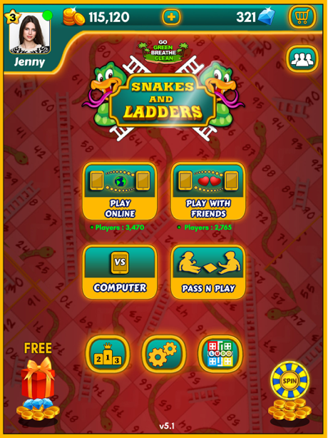 Cheats for Snakes and Ladders King
