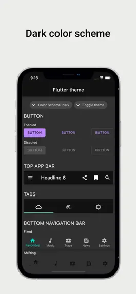 Game screenshot Flutter Theme apk