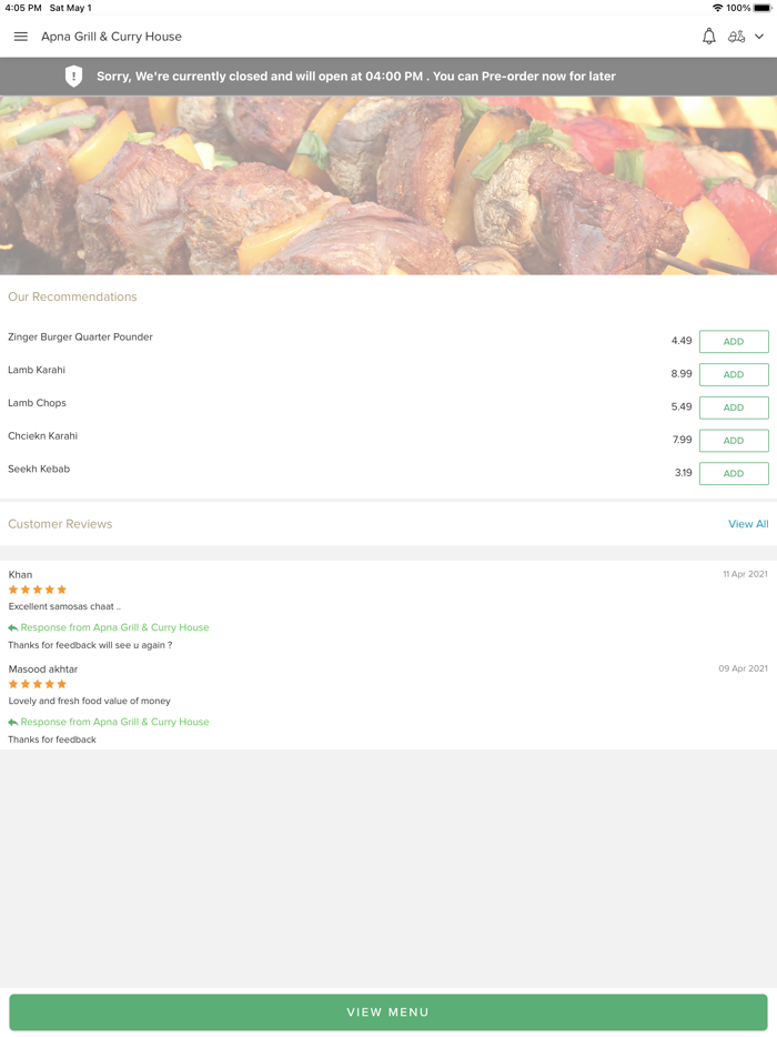 Apna Grill  Curry House