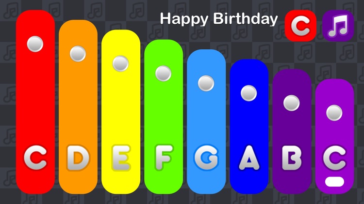 xylophone notes for happy birthday