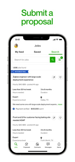 Upwork for Freelancers app screenshot