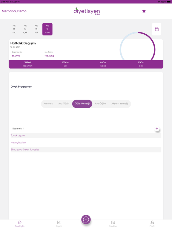 DiyetisyenPRO screenshot 2