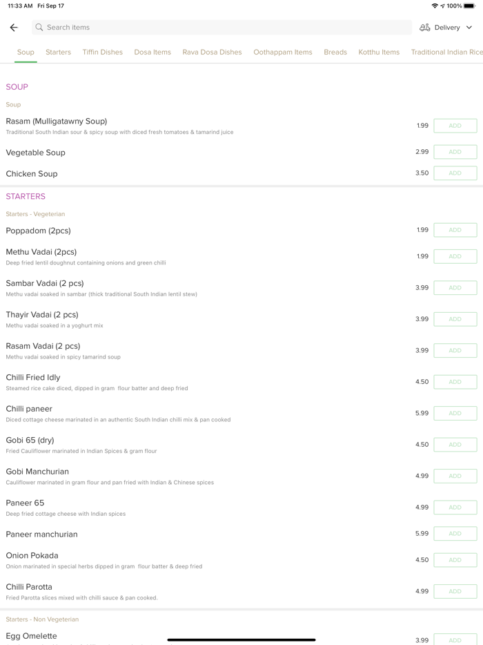 Chennai Dosa Manchester
