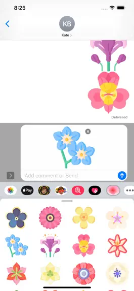 Game screenshot Flowers Stickers Pack Plus apk