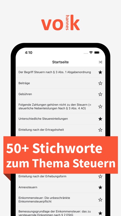 Steuern - Stichworte