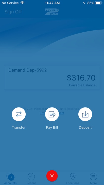 Pioneer Bank Mobile App screenshot-2