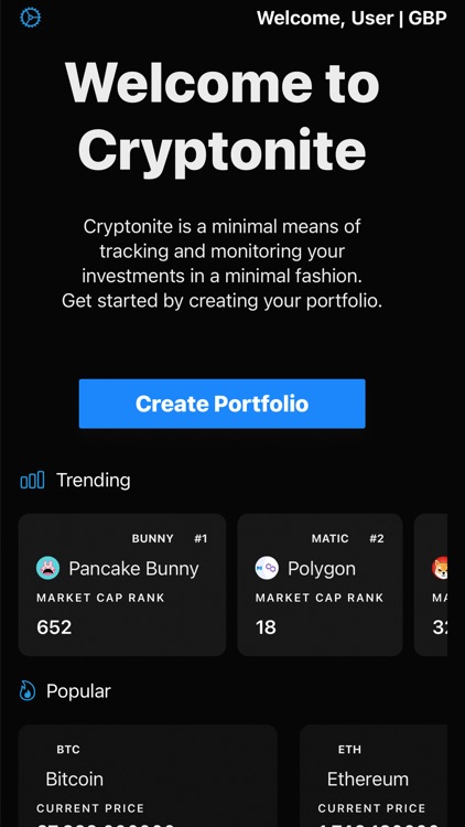 Cryptonite: Live Price Tracker