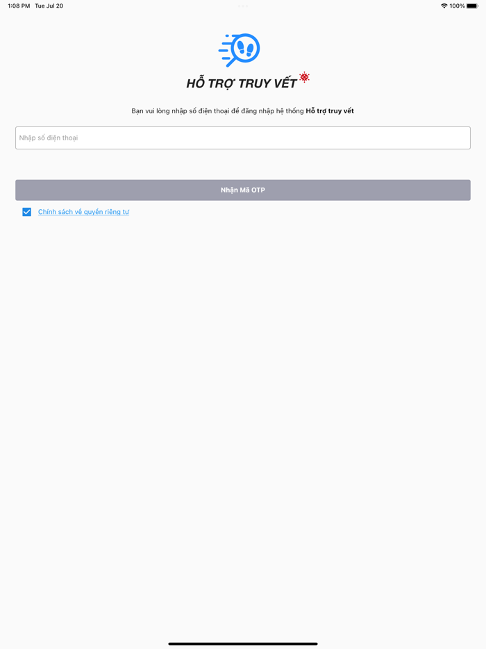 Hỗ trợ truy vết