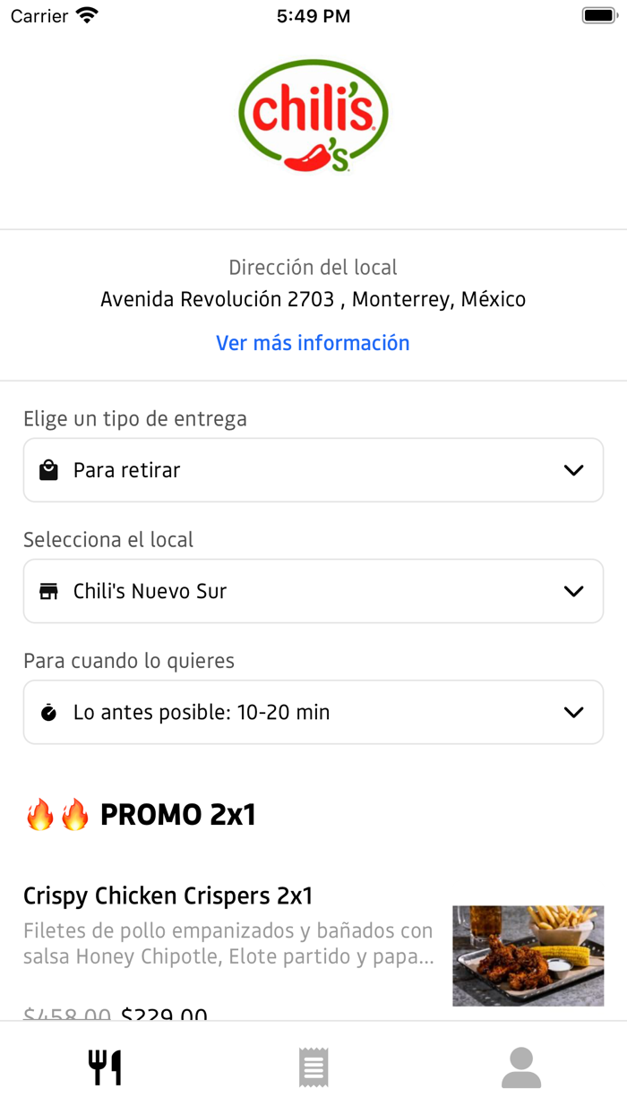 Chili’s Delivery Mx