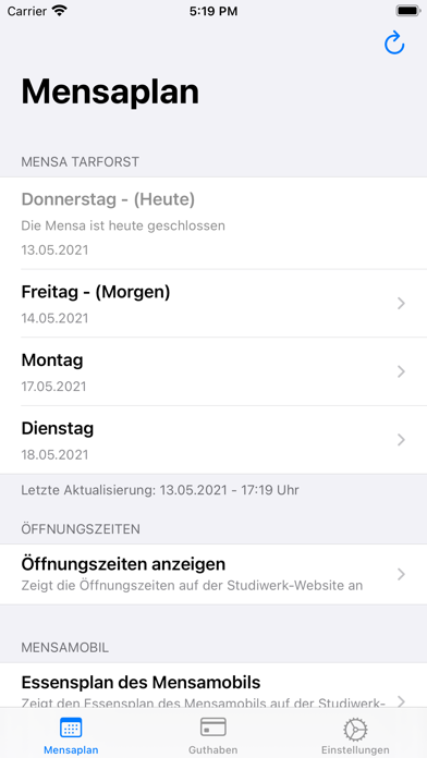 How to cancel & delete Mensaplan Trier from iphone & ipad 1