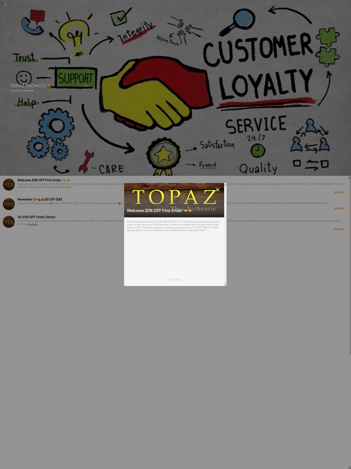 Topaz Thai Authentic App