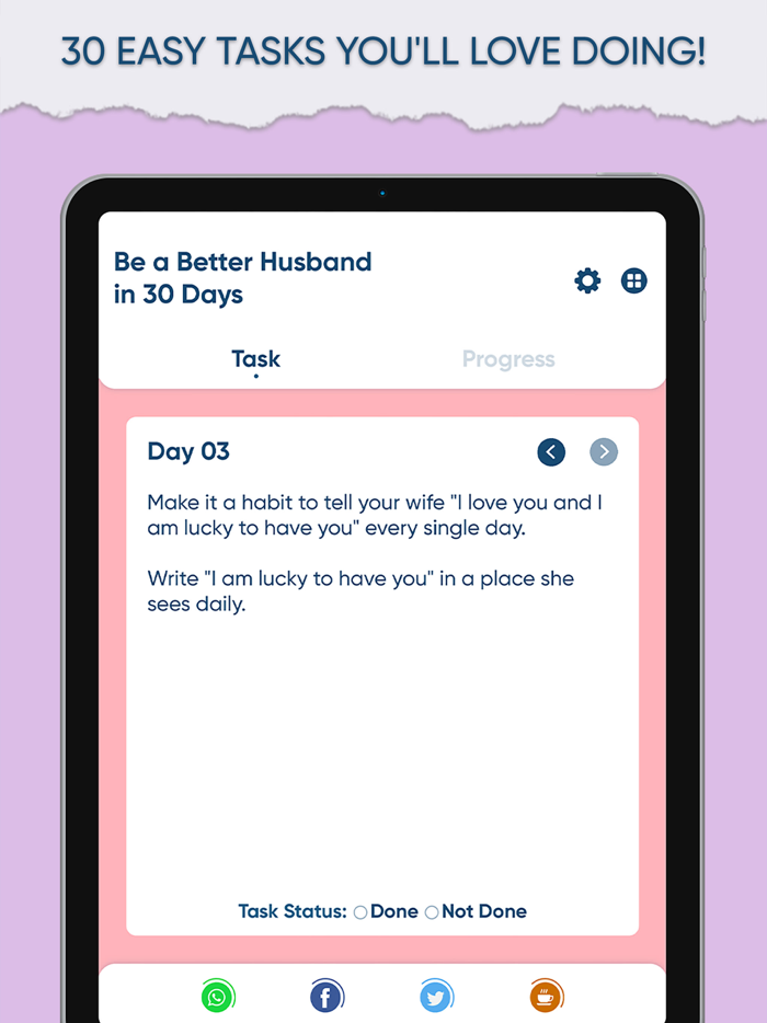 Be a Better Husband in 30 Days