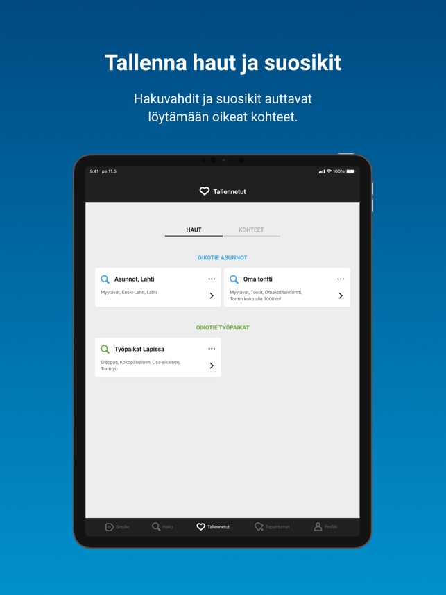 Oikotie - Asunnot ja Työpaikat on the App Store