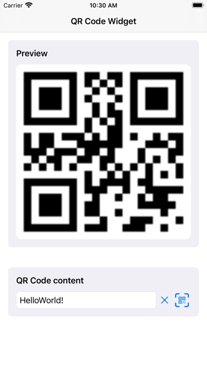 QR-Widget