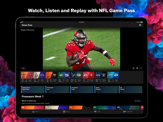 iPad Image of NFL