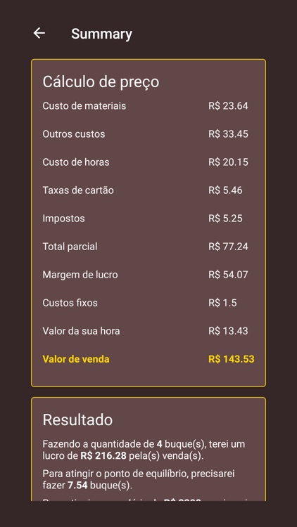 Doceflorismo - Precificação screenshot-4