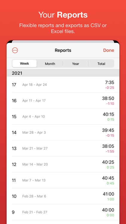 WorkTimes - Hours Tracker screenshot-3