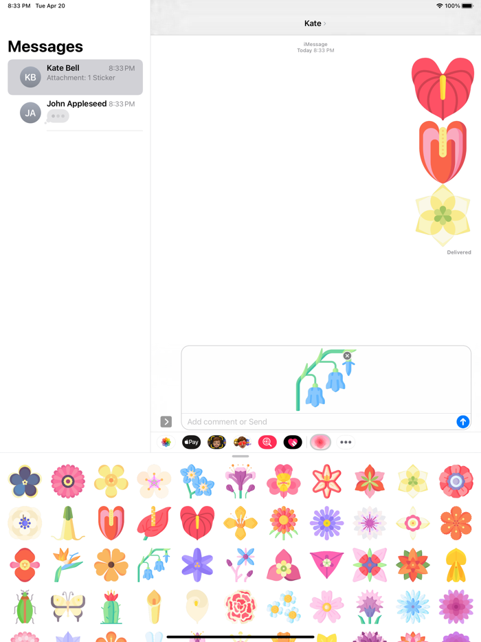 Flowers Stickers Pack Plus