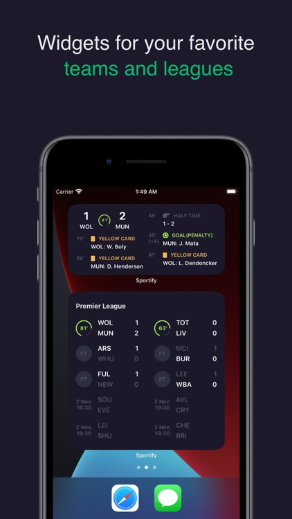 Sportify Widgets - Live scores