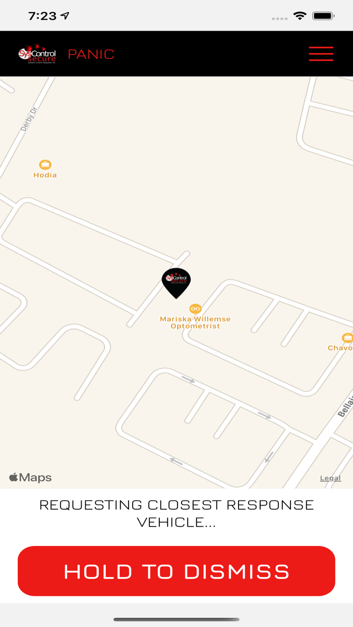 SysControl Secure Panic App