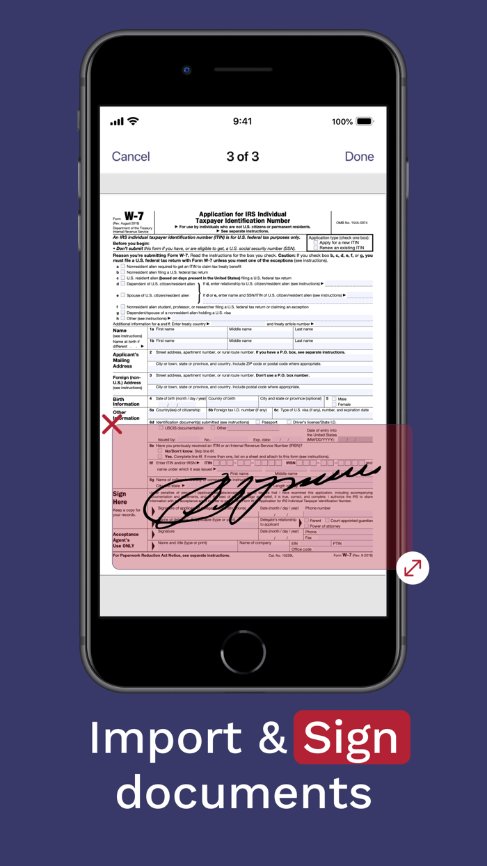 FAX from iPhone Send files