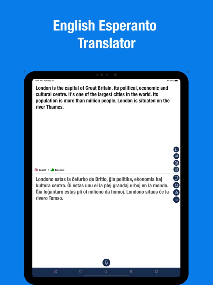 English to Esperanto.