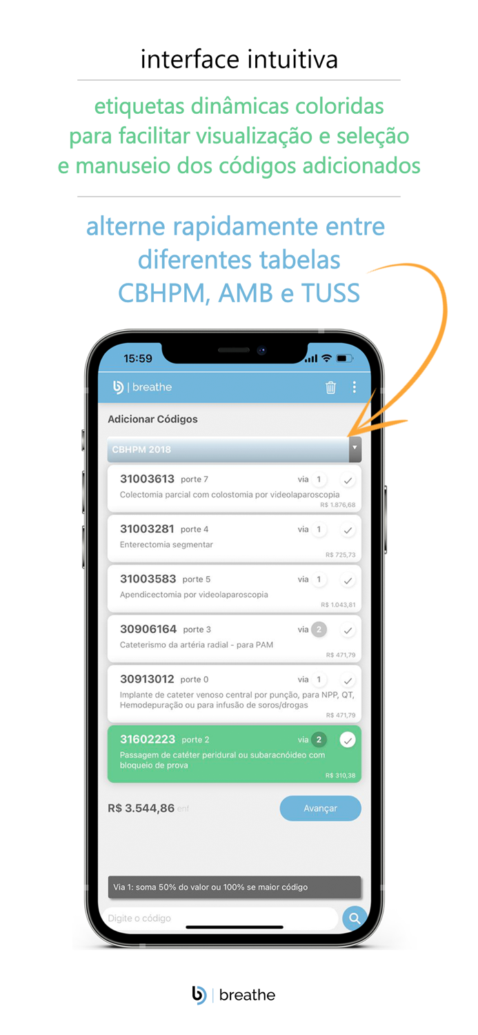 CBHPM Calcs Pro TUSS AMB MED