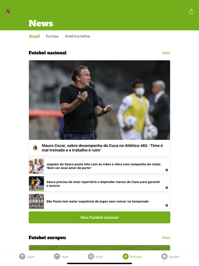 Lance Resultados - Brasileirão