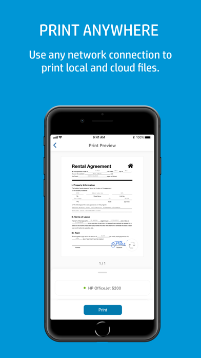 HP Smart Screenshot on iOS