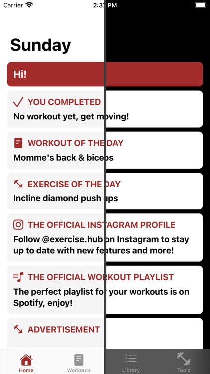 Exercise Hub