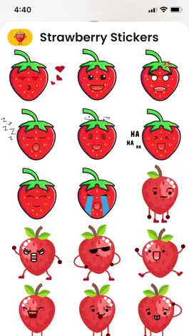 Game screenshot Kawaii Strawberry Emojis mod apk