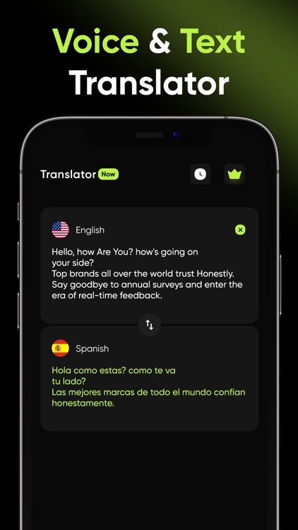 Translate Now: Voice & Text