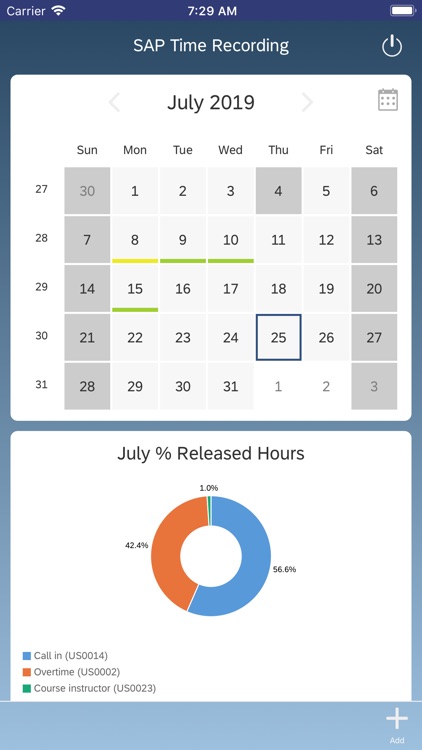 SAP Time Recording