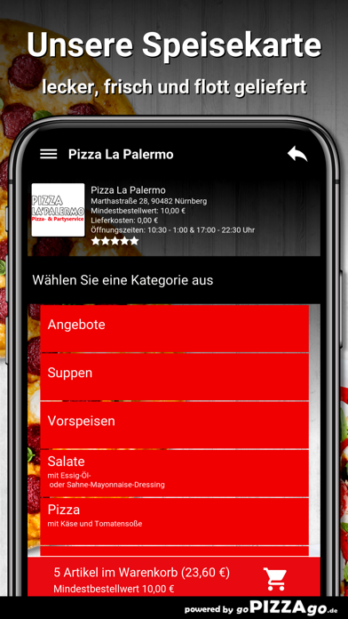 Pizza La Palermo Nürnberg screenshot 4