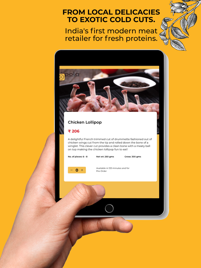 Fipola Fish, Chicken  Meat