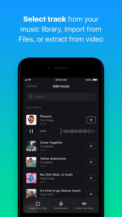 Add Music to Video — Clideo