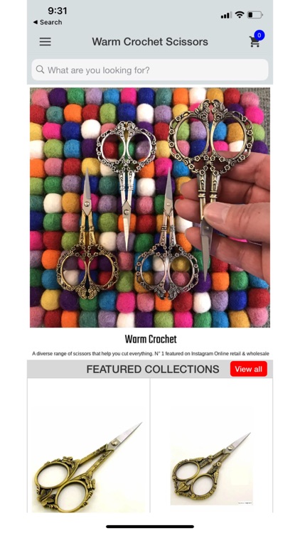 Warm Crochet Scissors