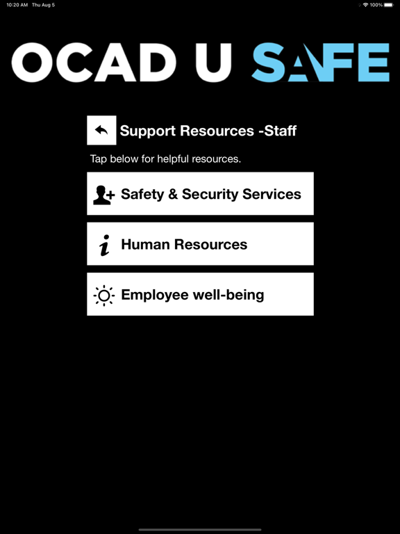 OCAD U Safe screenshot 4