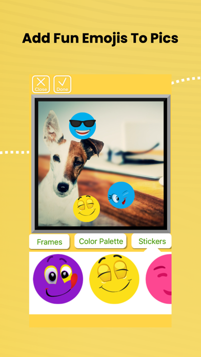 EmojiPics - Cool Photo Emojis & Picture Boarders screenshot 2