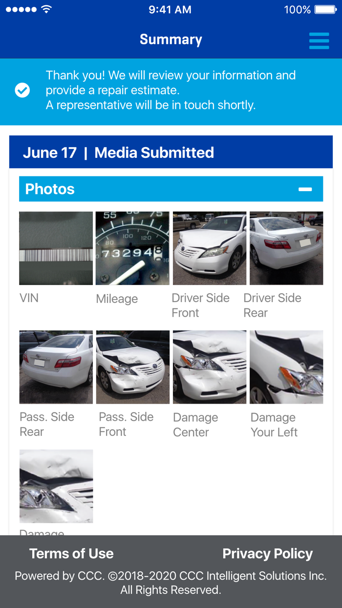 Photo Self Inspection