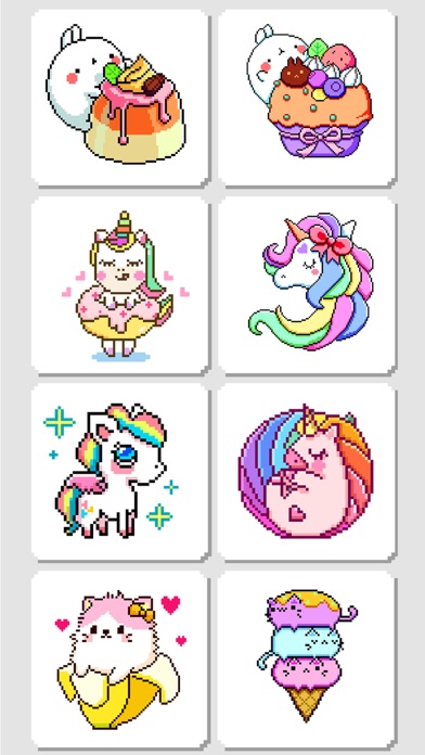 Unicorn Art: Color By Number screenshot 2